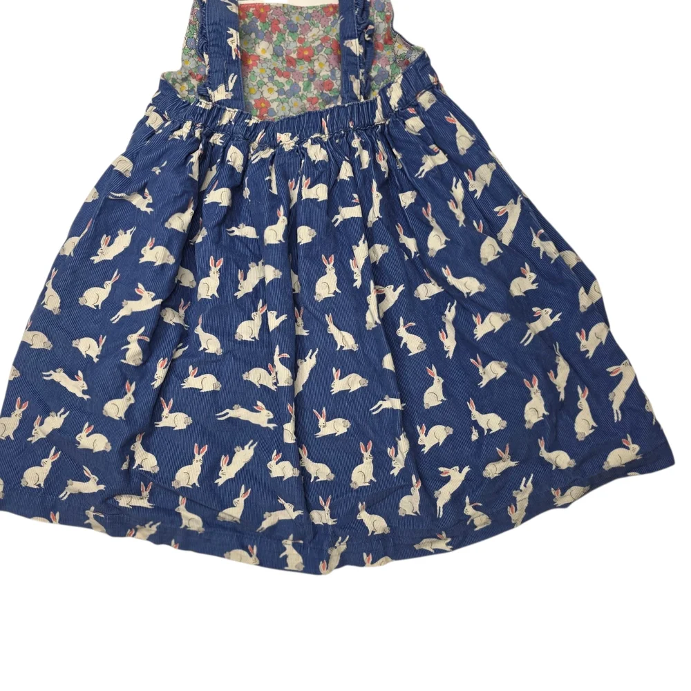 Mini Boden Navy Easter Bunny Print Pinefore Sundress